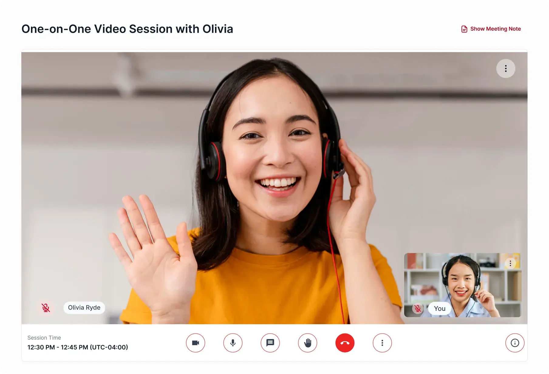 Video session preview